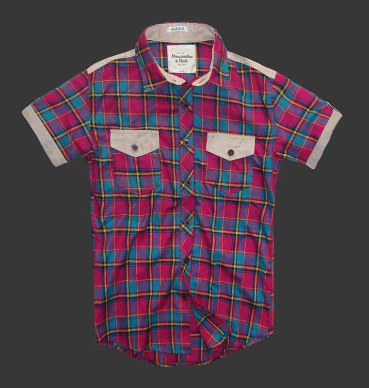 Nueva Abercrombie Fitch Hombres Algodón camiseta de verano AF6856